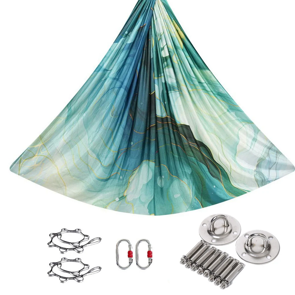 Galaxy print aerial yoga hammock