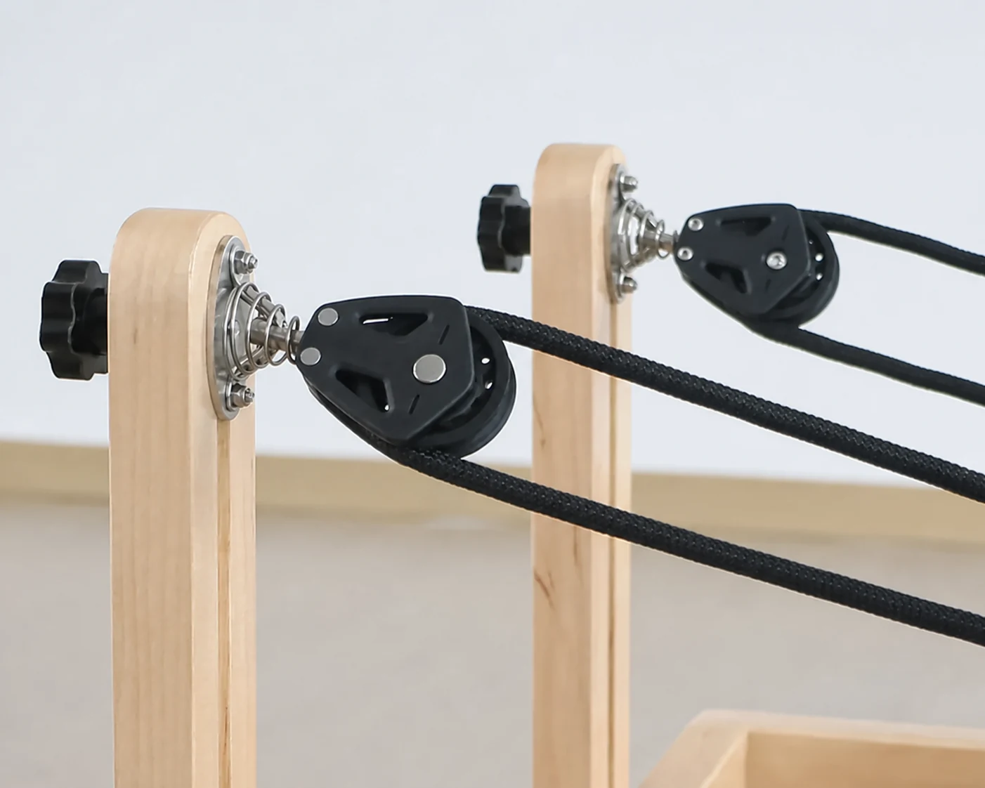 Pilates reformer pulley detail